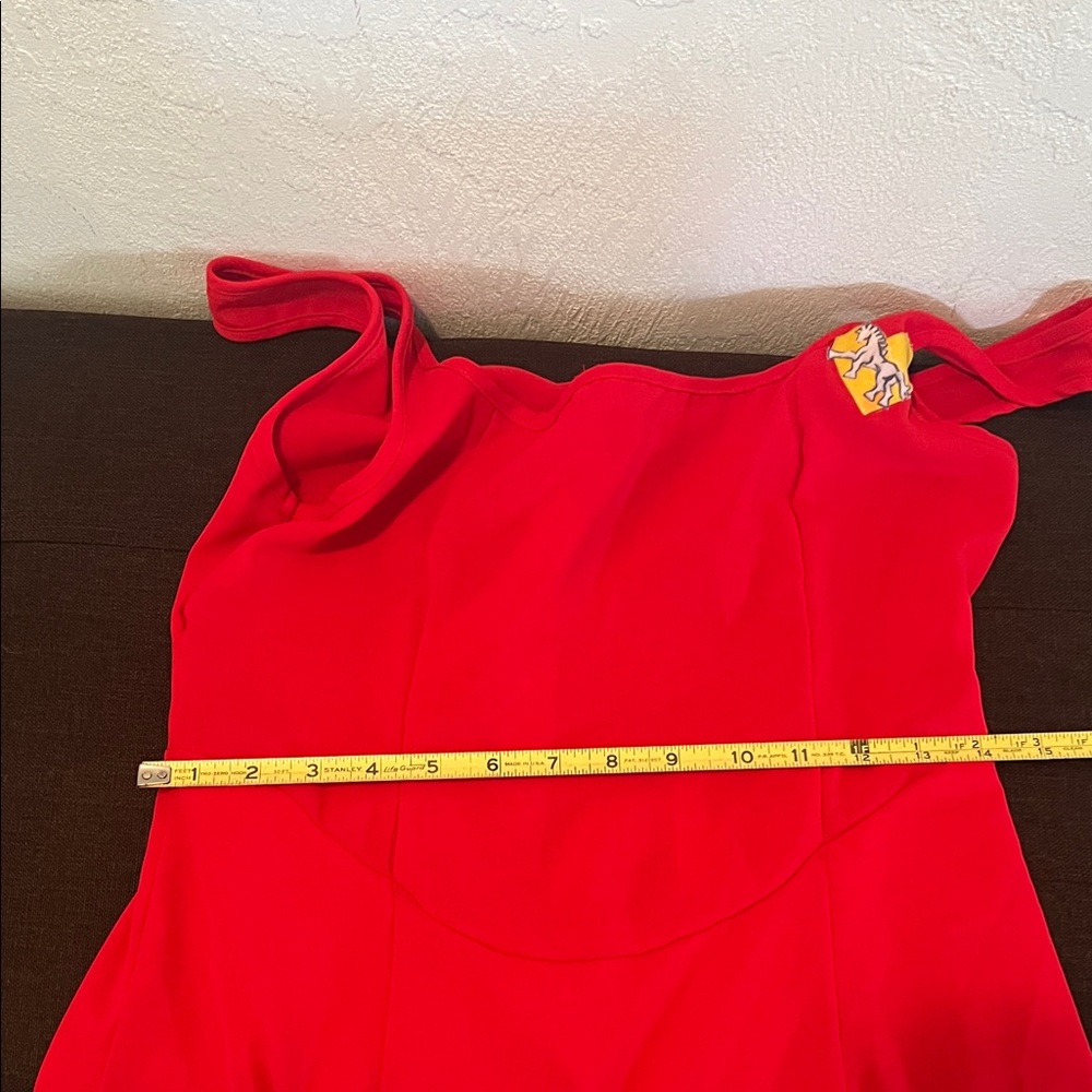 ( 0405) Women Red Dress W/ Dragon Embroidery. WHT Art. - Picture 3 of 10
